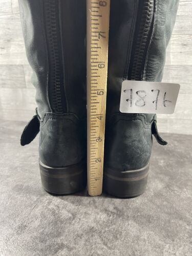 Steve Madden Riding Boots Women 7M Lady Hawk Shoe Leather Tall Buckle Equestrian - Picture 13 of 23
