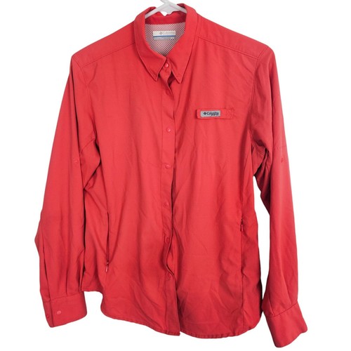 Columbia PFG Shirt Columbia Tamiami Shirt Women M Orange Fishing Shirt Outdoor
