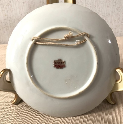 Collectible Plate with Gold Trim, Ucagco Ceramics, Japan, Signed by T Nagasaki - Picture 3 of 4