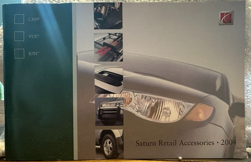 Vintage 2004 Saturn Vue Retail Accessories Booklet - Excellent Condition