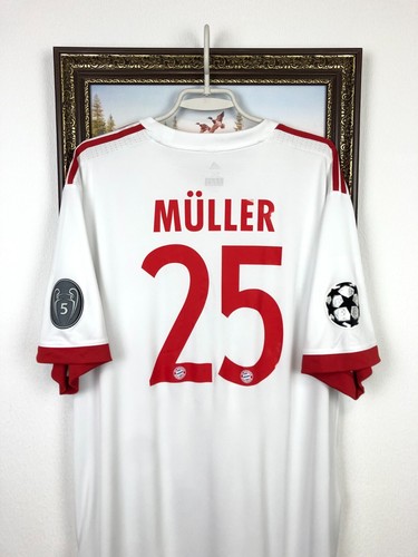 Bayern Munich Third football shirt 2017 Soccer #25 Muller Adidas Jersey Size 3XL - Picture 2 of 19