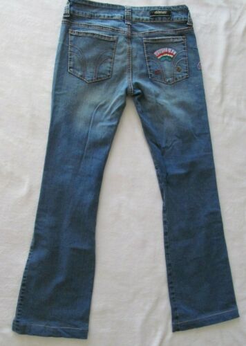 Serfontaine Bootcut Size 28 Jeans Womens Blue Embroidered with Design - Picture 7 of 10