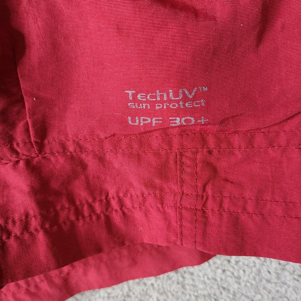 Pantalones Cortos Gander Mountain Para Hombres XL Rojo Carga Nylon UPF 30+ Embalables Senderismo Aire Libre Foto 2 de 4