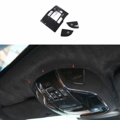 For Maserati Levante 2017-21 Carbon Fiber pattern Front Reading Light Cover Trim
