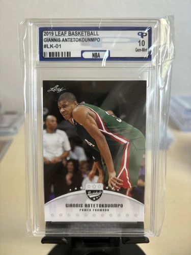 2019 LEAF BASKETBALL #LK-01 GIANNIS ANTETOKOUNMPO Hard to Find! PPG 10 GEM MINT
