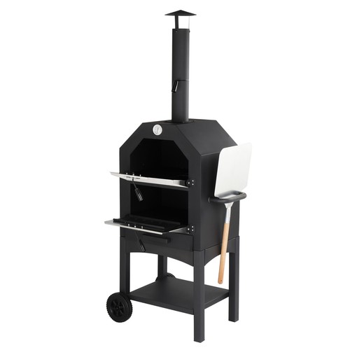 Top Outdoor Wood Fired Pizza Oven Pizza Peel,Grill Rack for Backyard and Camping - Picture 8 of 24