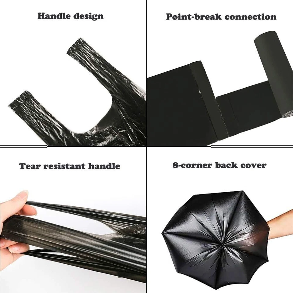 Bolsas de basura de cocina de 100 piezas de 4 galones bolsas de basura pequeñas de 5 rollos Foto 4 de 4