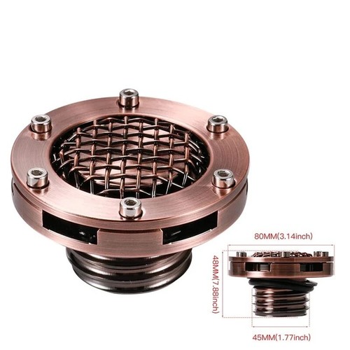 Motorcycle Mesh Fuel Gas Tank Cap Cover Aluminum for Harley Sportster 48 72 883 - Picture 7 of 9