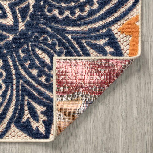 Oasis Floral Multi-Color 8 ft. x 10 ft. Indoor/Outdoor Area Rug - Picture 5 of 8