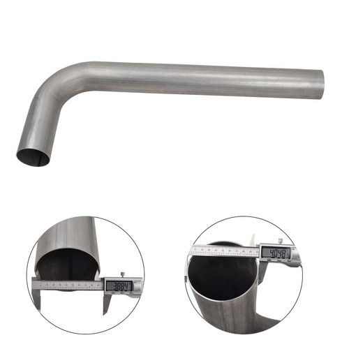 4''Turbo Dual Smoker Diesel Exhaust Stack T Pipe+2X 4"In 7"Out Angle Cut Tips SL - Picture 4 of 7