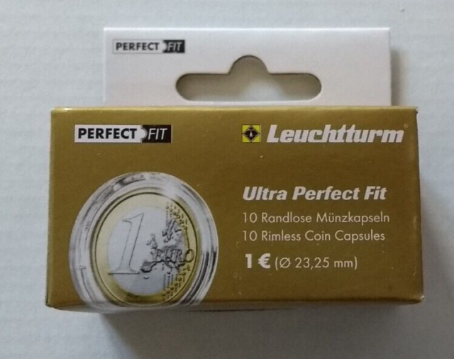 Leuchtturm Ultra Perfect Fit * 10er-Pack 23 25 mm * randlose Premium Münzkapseln Leuchtturm Ultra Perfect Fit * 10er-Pack 23 25 mm * randlose Premium Münzkapseln