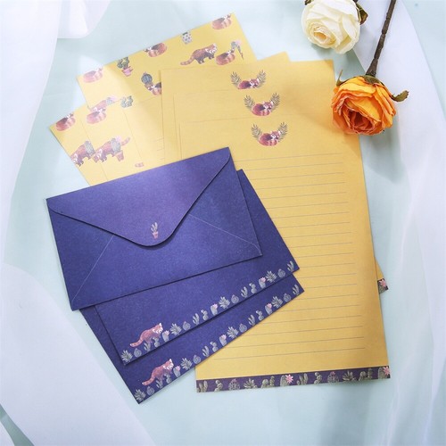 6Pcs Letter Paper 3Pcs Envelopes for Thankgiving Christmas Party Personal Mail - Picture 53 of 64