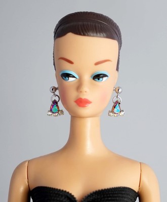 Barbie Doll Repro Vintage FR Handmade Necklace Earrings Jewelry Set NE100116