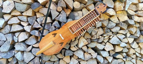Small nyckelharpa 3 rows / moraharpa, chromatic, medieval music - Picture 4 of 5