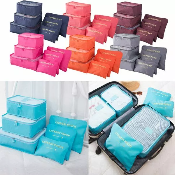 6pcs/Set Travel Storage Bag for Clothes Luggage Packing Cube