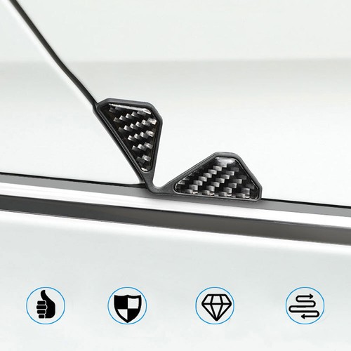 2PCS Carbon Fiber Car Door Corner Cover Anti-Scratch Crash Protector Accessories - Picture 7 of 9