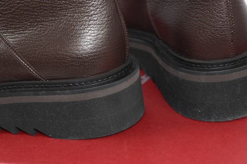 Neu im Karton Salvatore Ferragamo 5,5 C Eurialo braun Fell gefüttert Logo Gancini Reißverschluss Stiefel - Bild 16 von 19