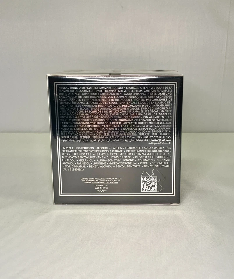 LA NUIT Tresor LANCOME L'Eau de Toilette Mujer 3.4 fl oz Nuevo en Caja Sellada Foto 2 de 3