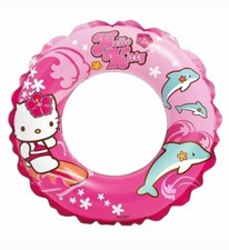New Intex Hello Kitty 20 Inch Swim Ring Licensed Sanrio Swim Swimming Pool Toy
