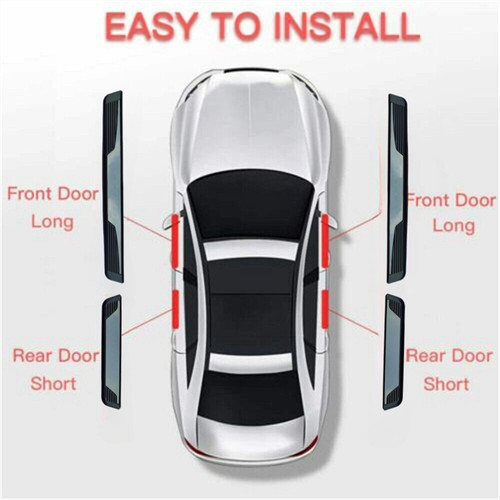 For Honda Civic 4PCS Black Car Door Scuff Sill Cover Panel Step Protectors - Bild 10 von 13