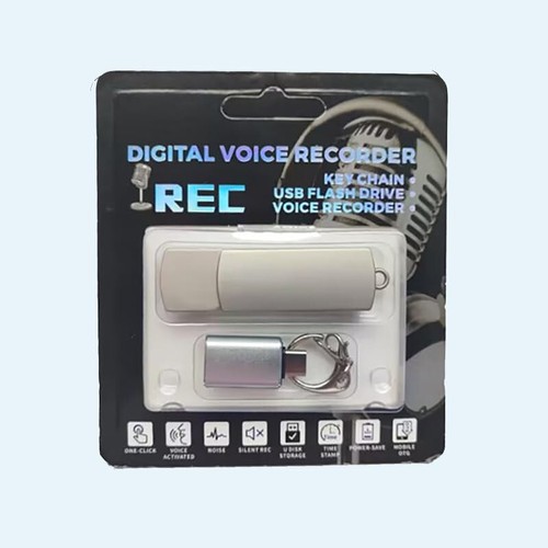 64GB Mini Voice Recorder Diktiergerät Geräuscherkennung Spy Tonaufnahme Auto X69 - Bild 7 von 7