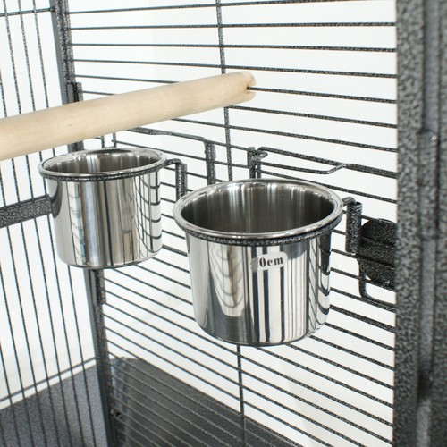 Multiple Sizes Rolling Bird Cage for Small Parrot Cockatiel Parakeet Cage Play - Picture 17 of 108