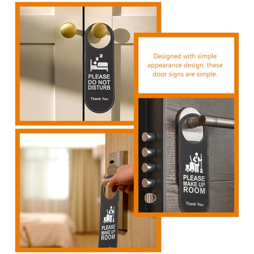 3Pcs Door Sign for Hotel Do Not Disturb Make Up Room Signs - Picture 2 of 12