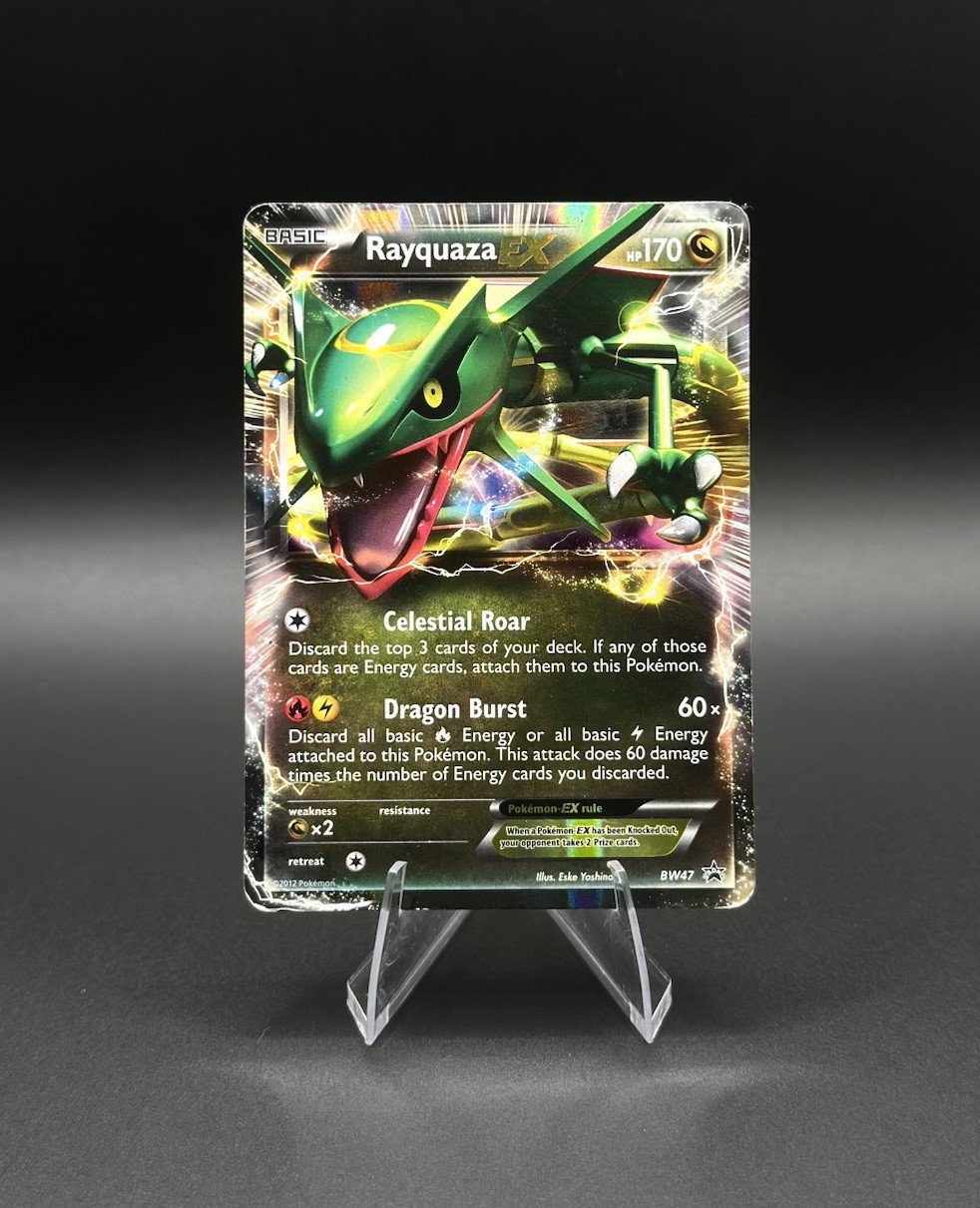 Rayquaza EX BW47 Black & White Promo Holo Pokemon Card HP