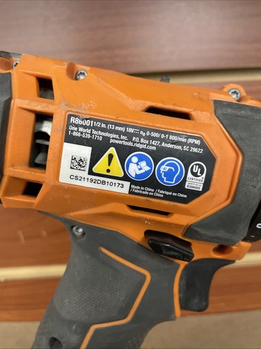 RIDGID R86001 18V Cordless 1/2" Drill / Driver (Tool Only) ofs - Bild 3 von 14