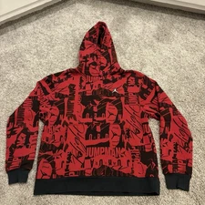 Nike Men's Air Jordan Essentials Allover Print Fleece Hoodie DA9814-100 Medium M