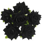 6Pcs Rose Flower Artificial Fake Flower Fake Rose for Crafts