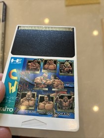 Champion Wrestler PC Engine HuCard, Manual & Case Japan Import US Seller
