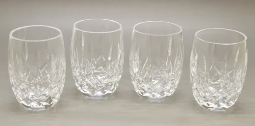 Vtg 2 1/4" Waterford LISMORE Star Cut Bottom Shot Glasses Set Of 4 Discontinued