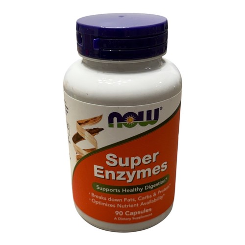 NOW Foods Super Enzymes 90Caps Betaine\Bromelain\Ox Bile\Pancreatin\Papaya - Picture 4 of 4