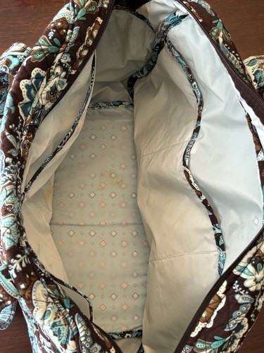 Vera Bradley Brown & Blue Paisley Diaper Bag - Picture 5 of 12