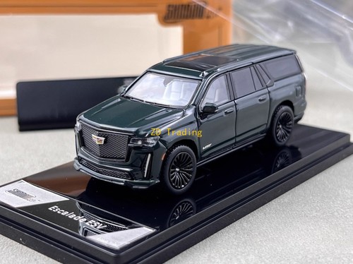 ZD Shadow 1:64 Verde Oscuro Escalade Tamaño Completo SUV ESV Modelo Diecast Metal Coche BN - Imagen 2 de 10
