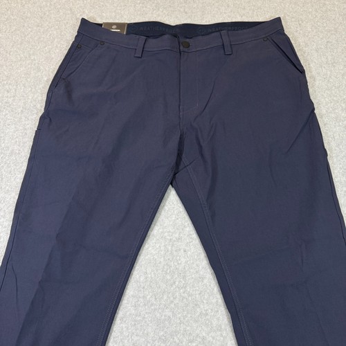 Wetterfeste Herren 40x32 Tech Utility Hose Slim Straight Fit Stretch Mood Indigo - Bild 2 von 17