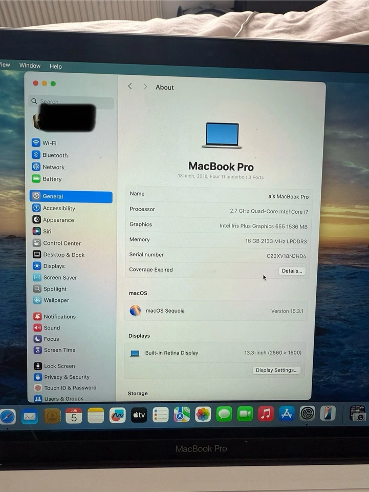 Apple MacBook Pro 13" 2018 · i7 · 16GB · 256GB, photo 3 of 4