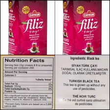 Tea Turkish Special Filiz 500g Black Pack Natural Loose Leaf Bags Green