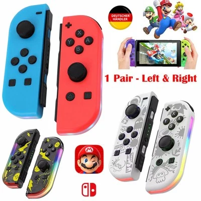 GENERIKUM 2er Set Für Nintendo Switch Joy Con Controller - Left&Right Wireless Gamepad DE