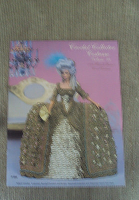 Paradise Crochet Pattern Book 1775 French Queens Court Costume 11.5'' Doll vol 79