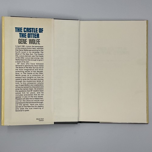Vintage Das Schloss des Otters Gene Wolfe Essays Hardcover Sci-Fi Fantasy 1982 - Bild 4 von 11