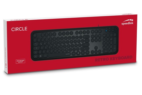 SpeedlinkUSB Multimedia Tastatur QWERTZ Retro-Tasten Deutsch PC Office Business - Bild 4 von 4