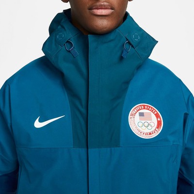 Nike Men's L ACG Goretex USA Olympic Team Blue Winter Jacket