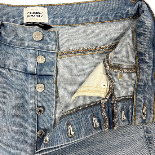 Jeans Citizens of Humanity Bisou Crop gamba larga taglia 26" Gemini denim lavaggio chiaro - Foto 5 di 13