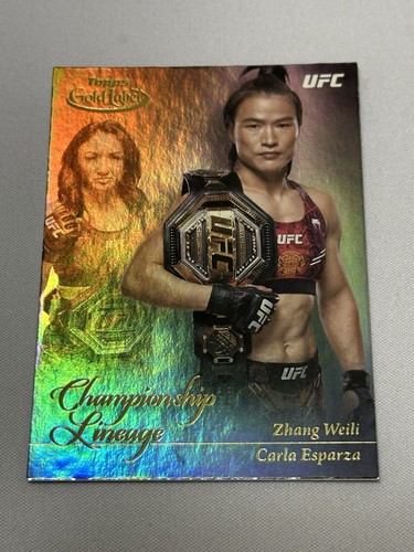 2024 Topps UFC Gold Label Championship Lineage Zhang Weili / Carla Esparza