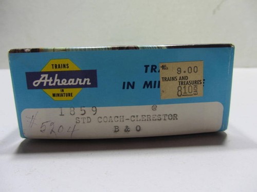 Athearn HO Scale B&O Coach Passenger Car 1859 Built w/Kadee's - Picture 3 of 6