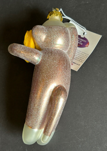 Calzino ornamento vetro soffiato disegni ciliegia scimmia banana vacanza 7 pollici nuovo con etichette regalo - Foto 4 di 11