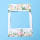  Hawaiian Party Papier Bilderrahmen Flamingo Selfie Fotorahmen Requisiten