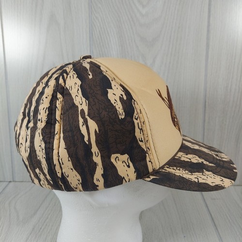 Redfish Camo Trucker Snapback Hat Capital Vintage 1980s Hat Red Drum Fishing - Picture 6 of 8